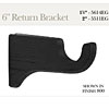 6" Return Bracket - Black