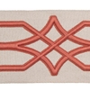 Fabricut Ziara Deep Coral Tape