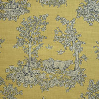 Thibaut Yellow & Blue Toile