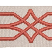 Fabricut Ziara Deep Coral Tape