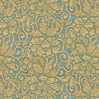 Ralph Lauren Malay Floral Gold/Aqua